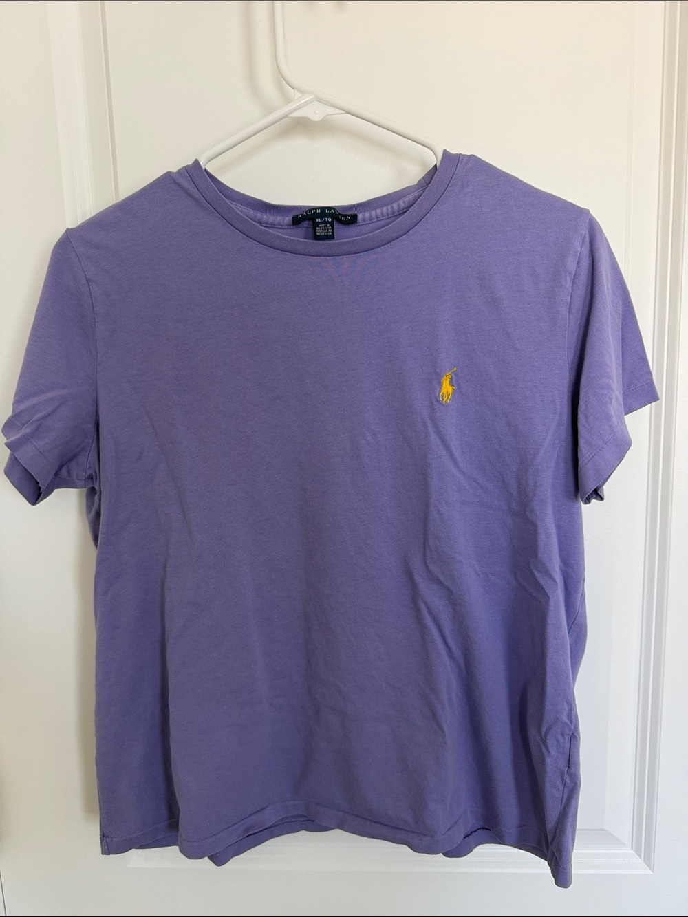 Ralph Lauren Purple Crewneck Polo Logo T-Shirt